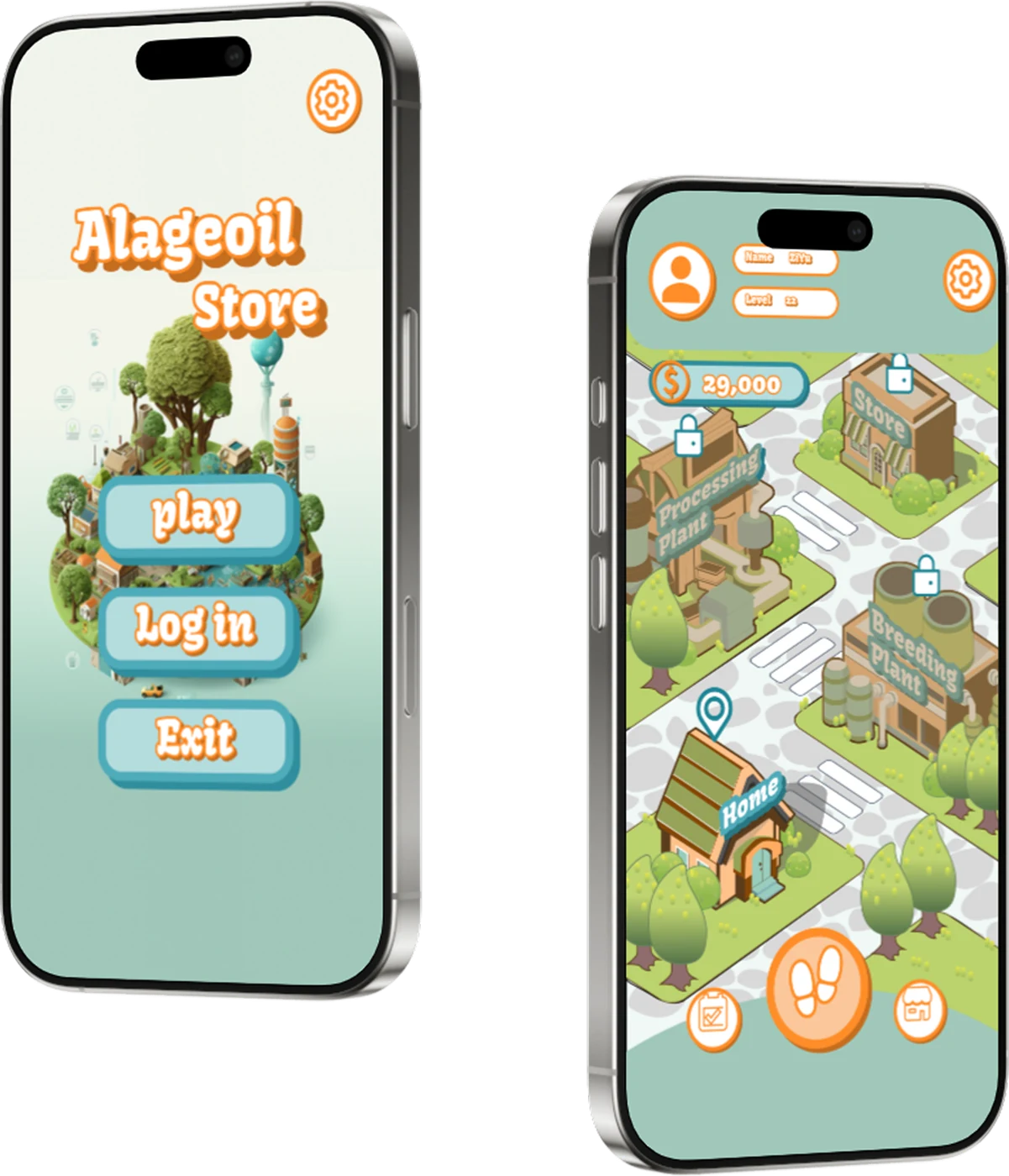 Omega-3 Community System mobile app mockups.